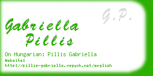 gabriella pillis business card